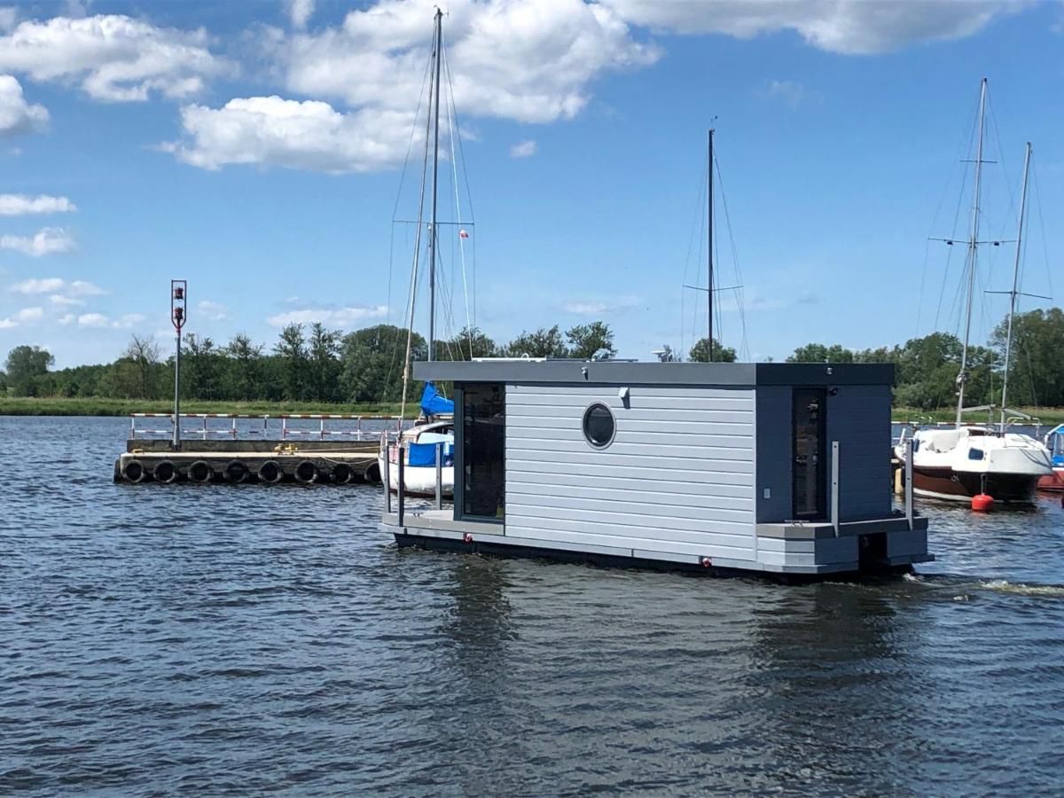 Ferienwohnung Hausboot- Domy Na Wodzie - Houseboat Porta Mare Cammin in Pommern Exterior foto