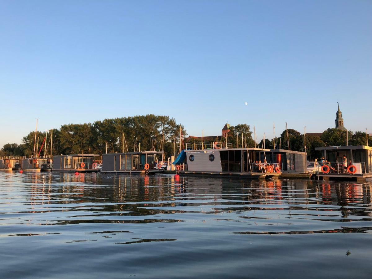 Ferienwohnung Hausboot- Domy Na Wodzie - Houseboat Porta Mare Cammin in Pommern Exterior foto