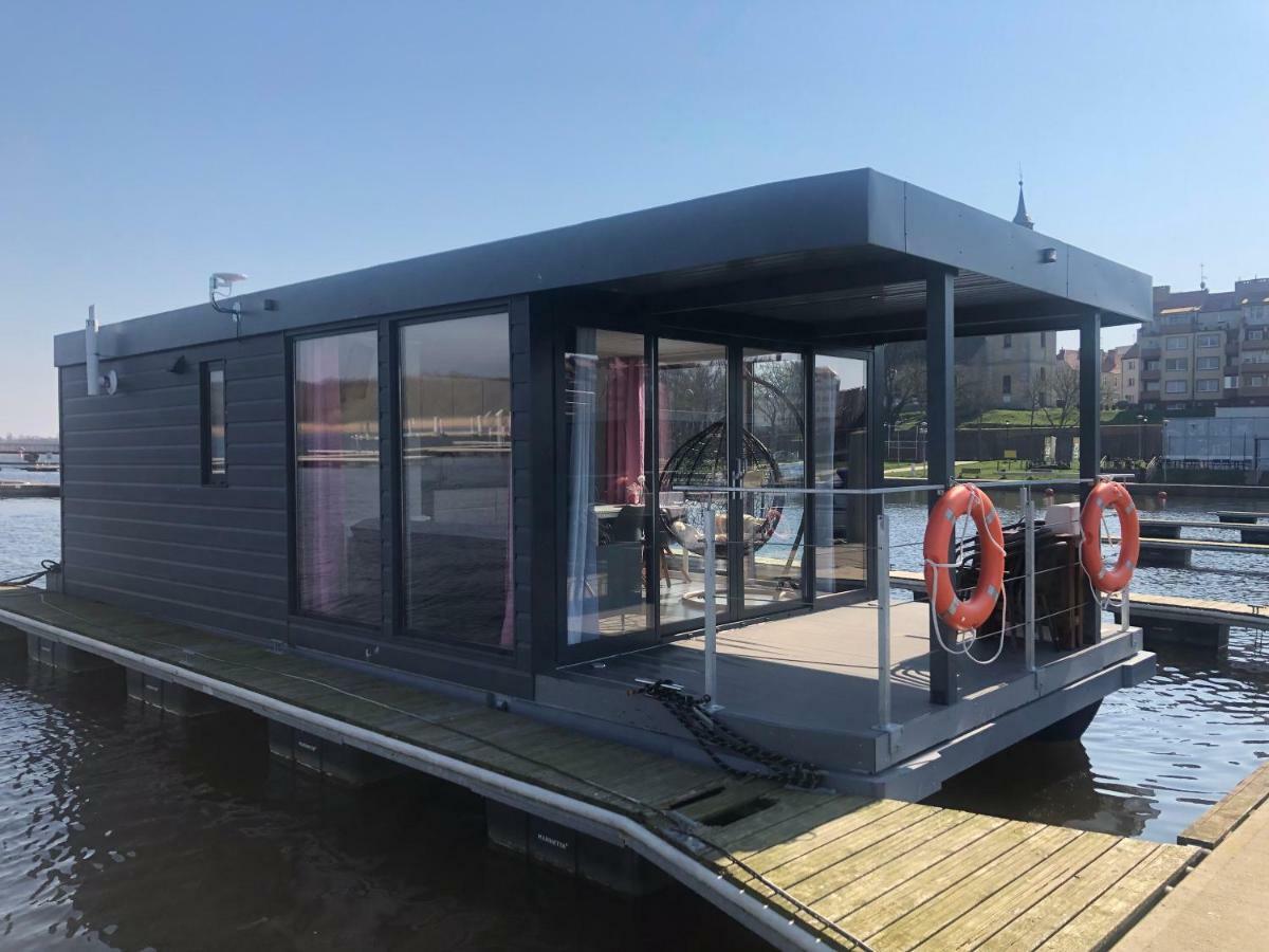 Ferienwohnung Hausboot- Domy Na Wodzie - Houseboat Porta Mare Cammin in Pommern Exterior foto